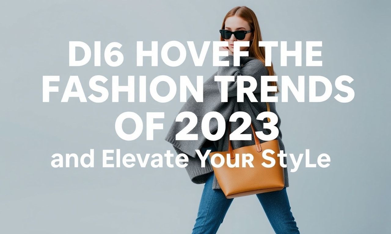 2023'ün En Trend Giysilerini Keşfedin ve Stilinizi Yükseltin