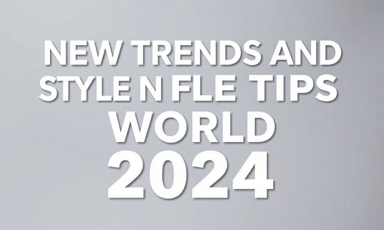 2024'te Moda Dünyasında Yeni Trendler ve Stil İpuçları