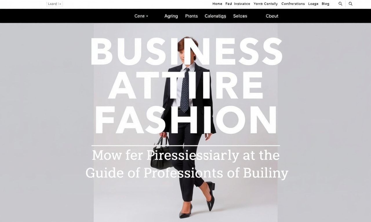 İş Giyimi Modası: Profesyonel Stiliniz İçin Rehber
