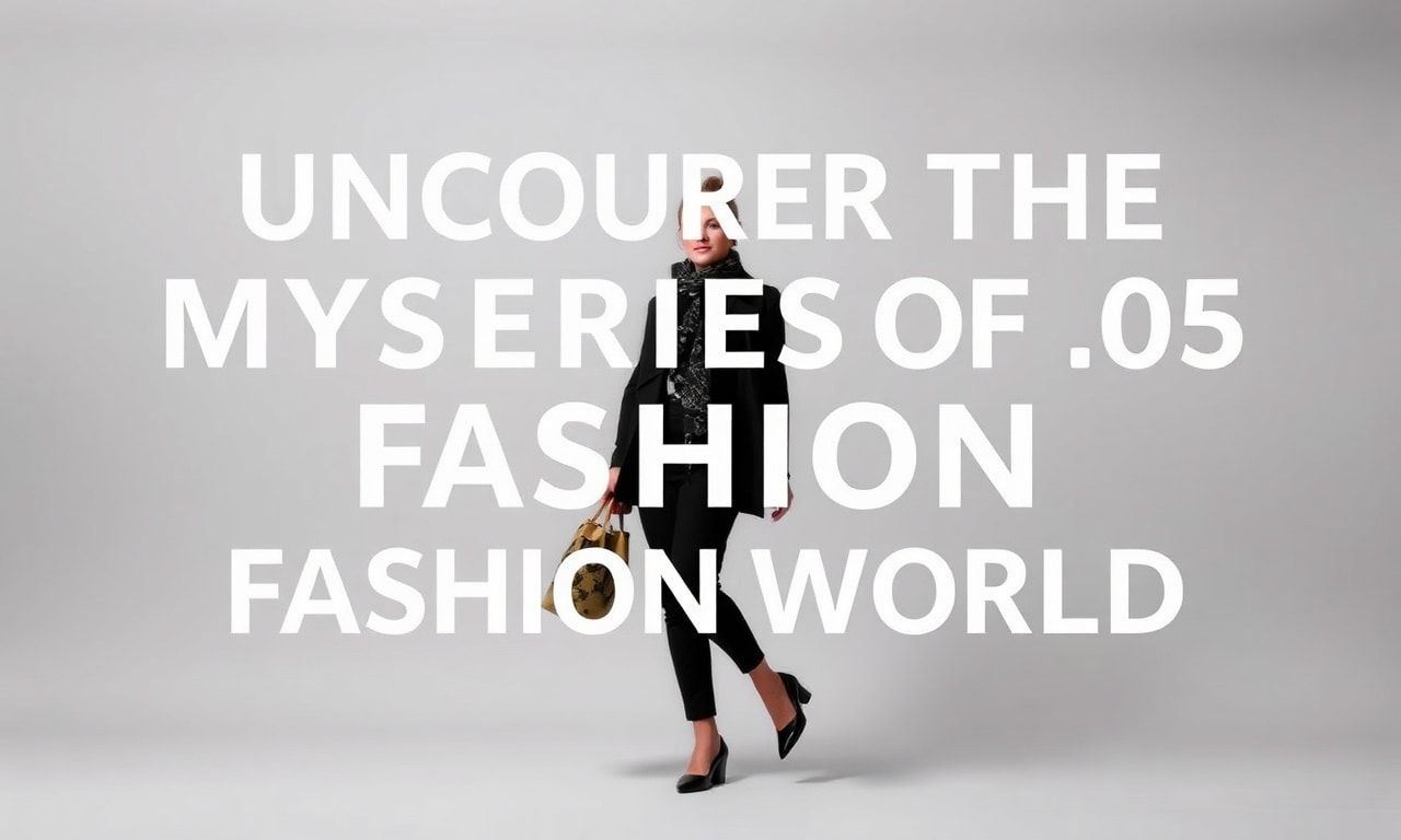 Moda Dünyasının Gizemlerini Keşfedelim