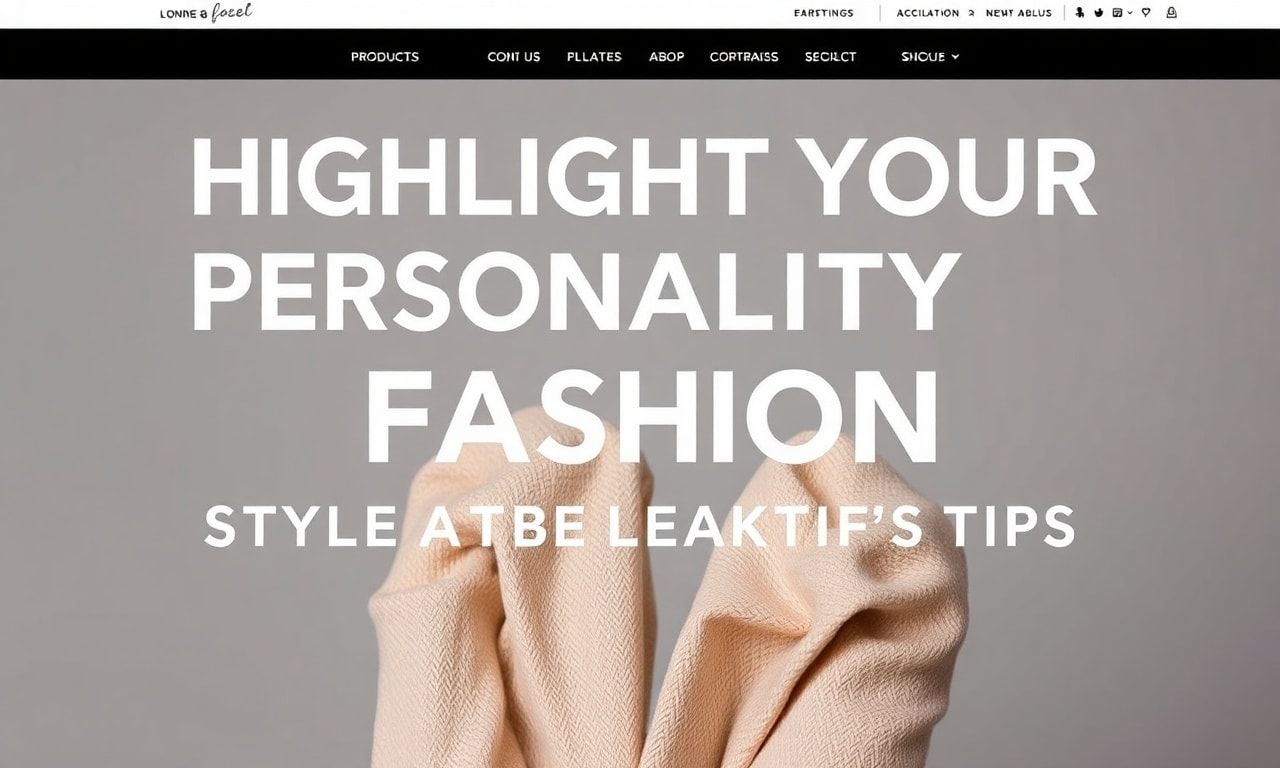 Moda Dünyasında Kişiliğinizi Vurgulayın: Stil ve Güzellik İpucları