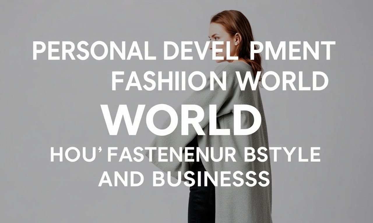 Moda Dünyasında Kişisel Gelişim: Stilinizi ve İşletmenizi Nasıl Geliştirebilirsiniz