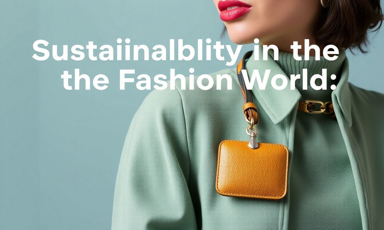 Moda Dünyasında Sürdürülebilirlik: Takıların Önemi