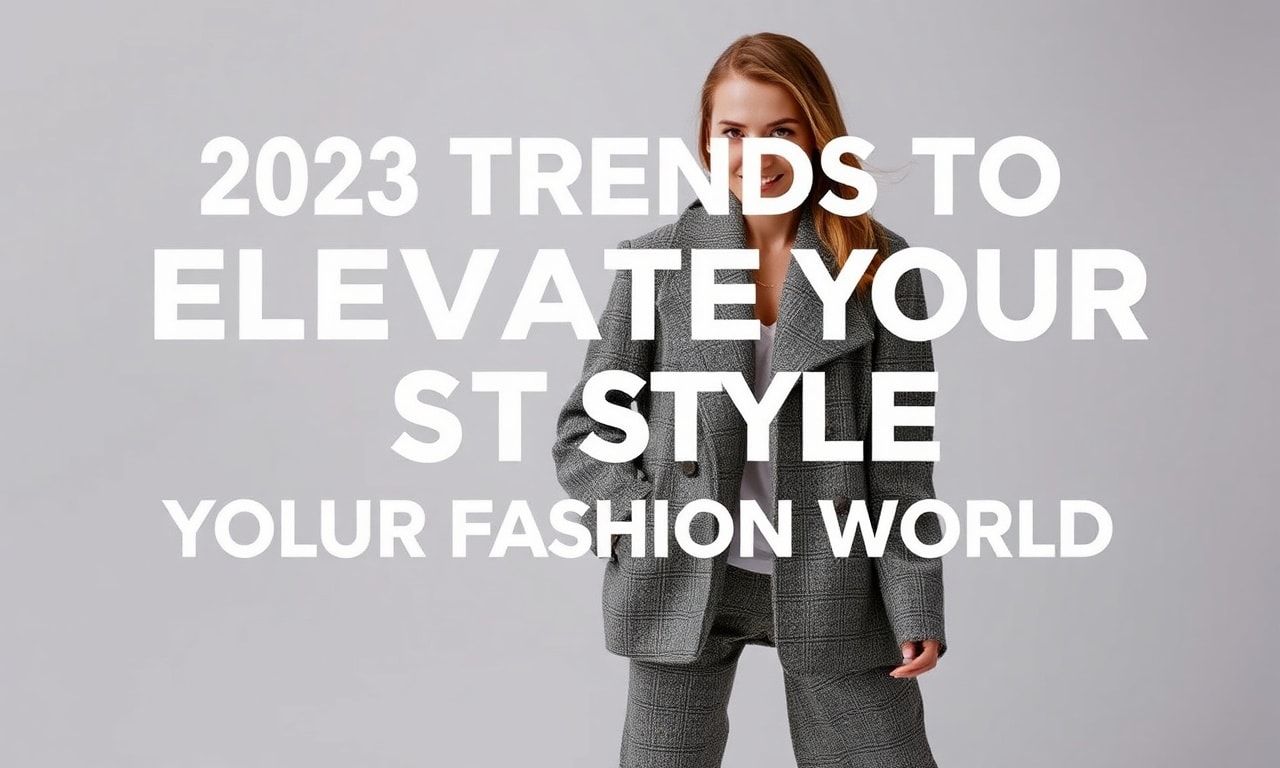 Moda Dünyasında Stilinizi Yükseltmek İçin 2023 Trendleri