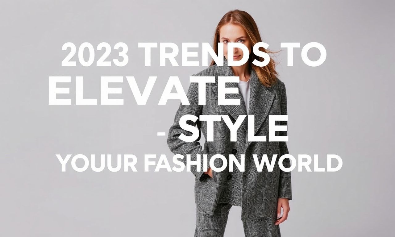 Moda Dünyasında Stilinizi Yükseltmek İçin 2023 Trendleri
