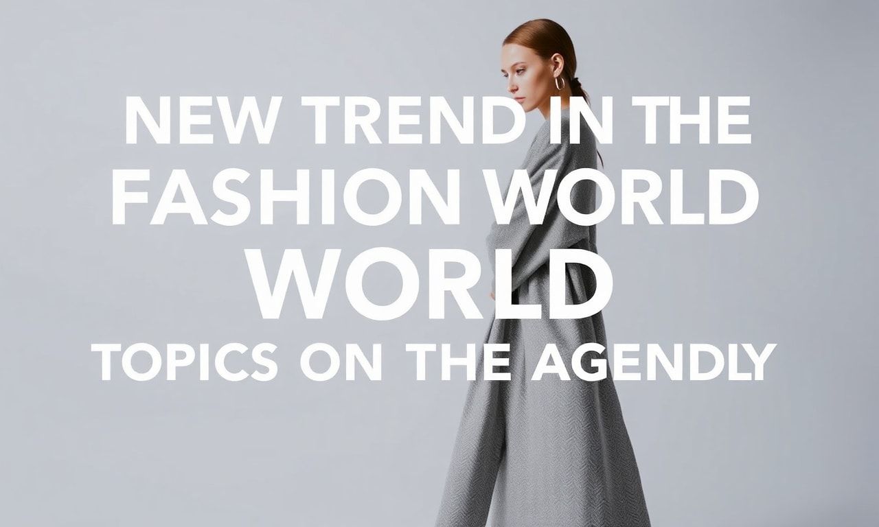 Moda Dünyasında Yeni Trendler: Stilde Gündemdeki Konular