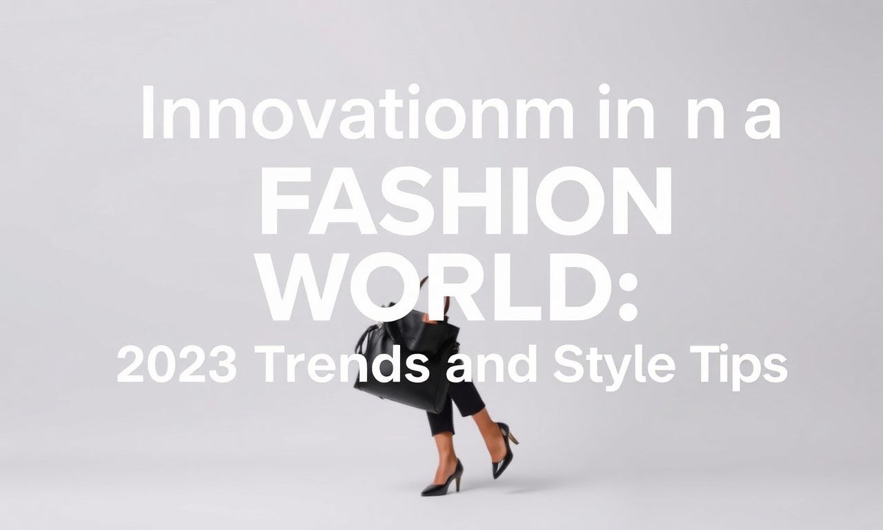 Moda Dünyasında Yenilikler: 2023 Trendleri ve Stil İpuçları